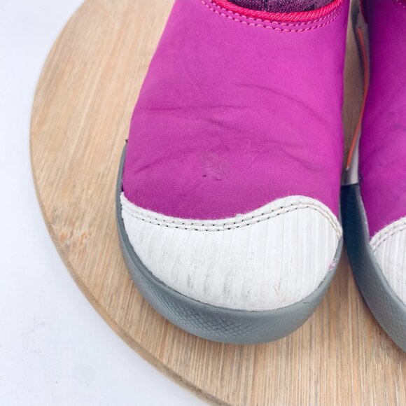 Keen Boots Womens 5 Pink Mesh Mid Calf Stripe Insulted Snow - Picture 5 of 12